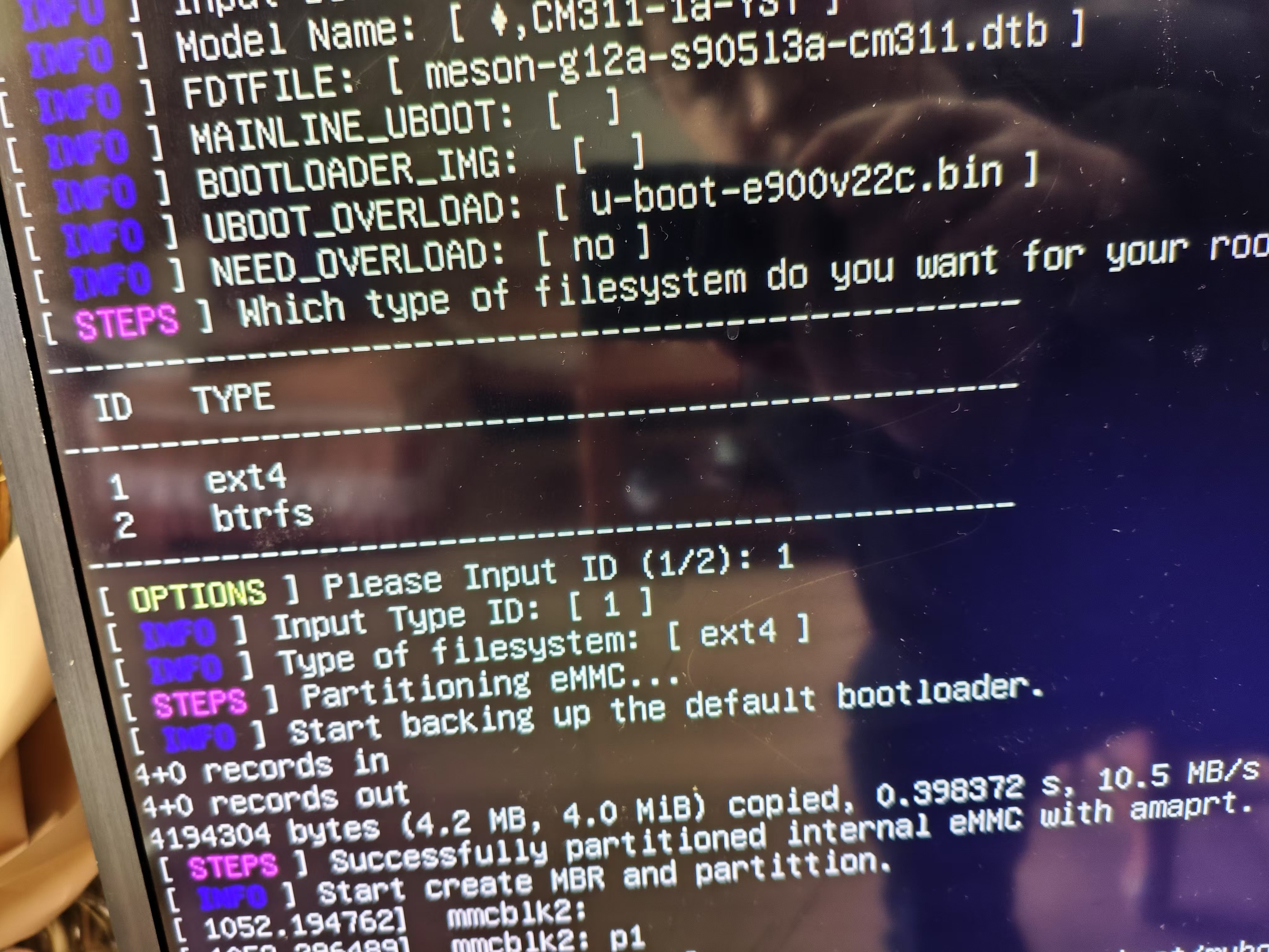 armbian-emmc-fstype