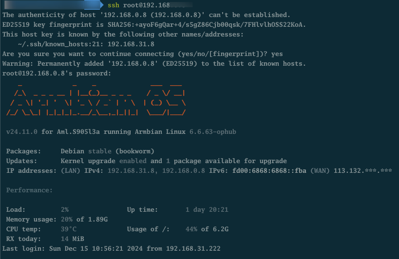 armbian-ssh